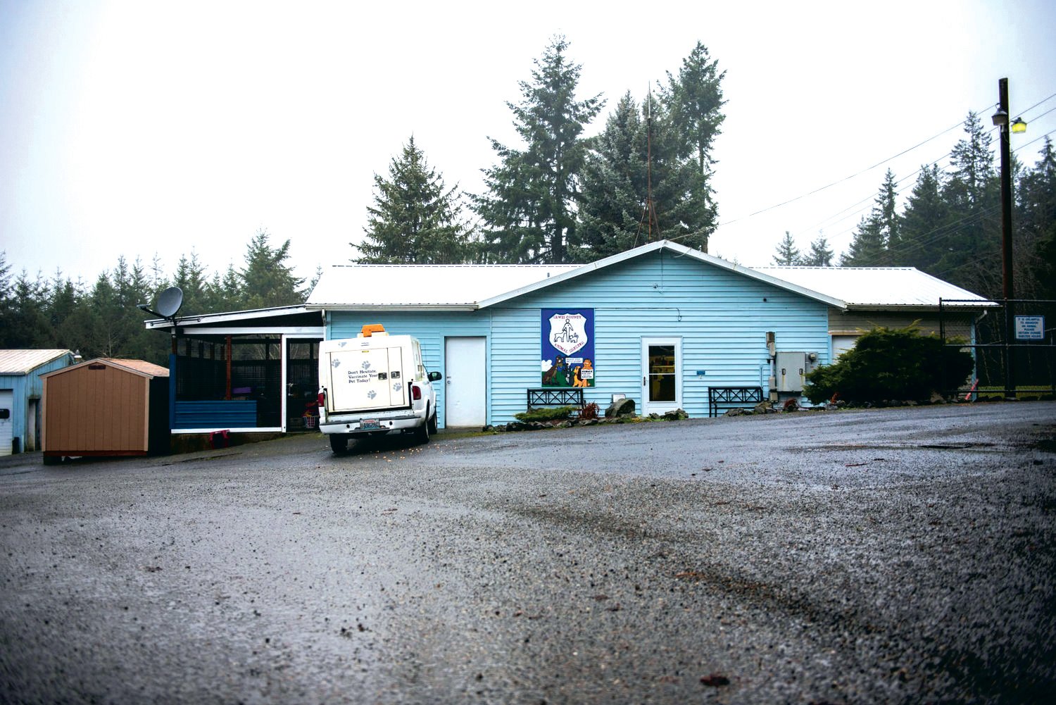 The Lewis County Animal Shelter, pictured here in a Chronicle file photo, is located at 560 Centralia Alpha Road in Chehalis.